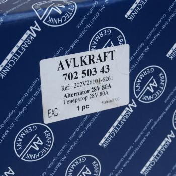 20 999 р. Генератор SITRAK C5H,C7H HOWO T5G,T7H дв.MC11,MC13 (80A) AVLKRAFT AVLKRAFT 70250343  с доставкой в г. Керчь. Увеличить фотографию 5