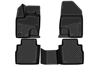 Коврики 3D в салон Element Haval F7 (2024-2025) (черные)