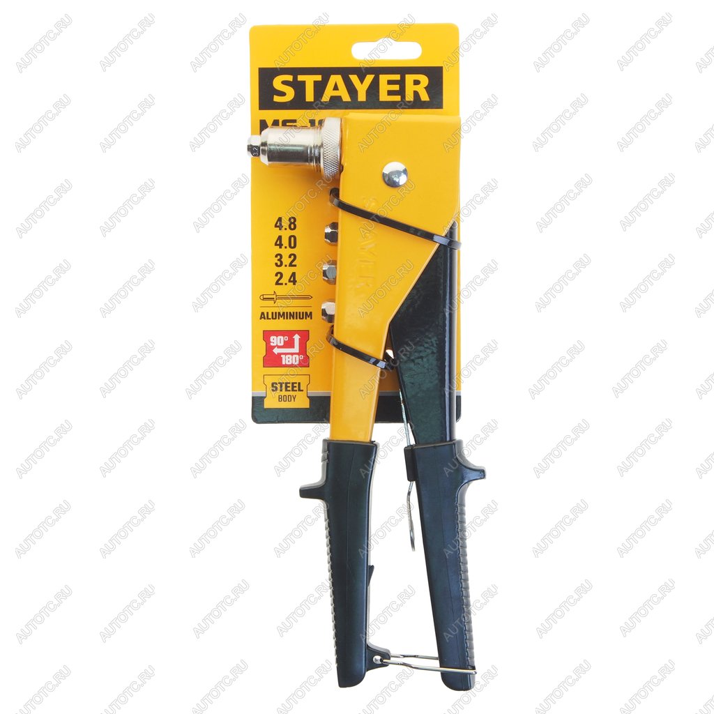 669 р. Заклепочник 250мм 2.4-3.2-4-4.8мм переставной 90-180град. STAYER STAYER ms-180  с доставкой в г. Керчь