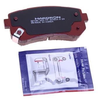 2 499 р. Колодки тормозные HYUNDAI i30 KIA Ceed,Rio (05-) задние (4шт.) HARDRON SANGSIN SANGSIN hp1187  с доставкой в г. Керчь. Увеличить фотографию 2