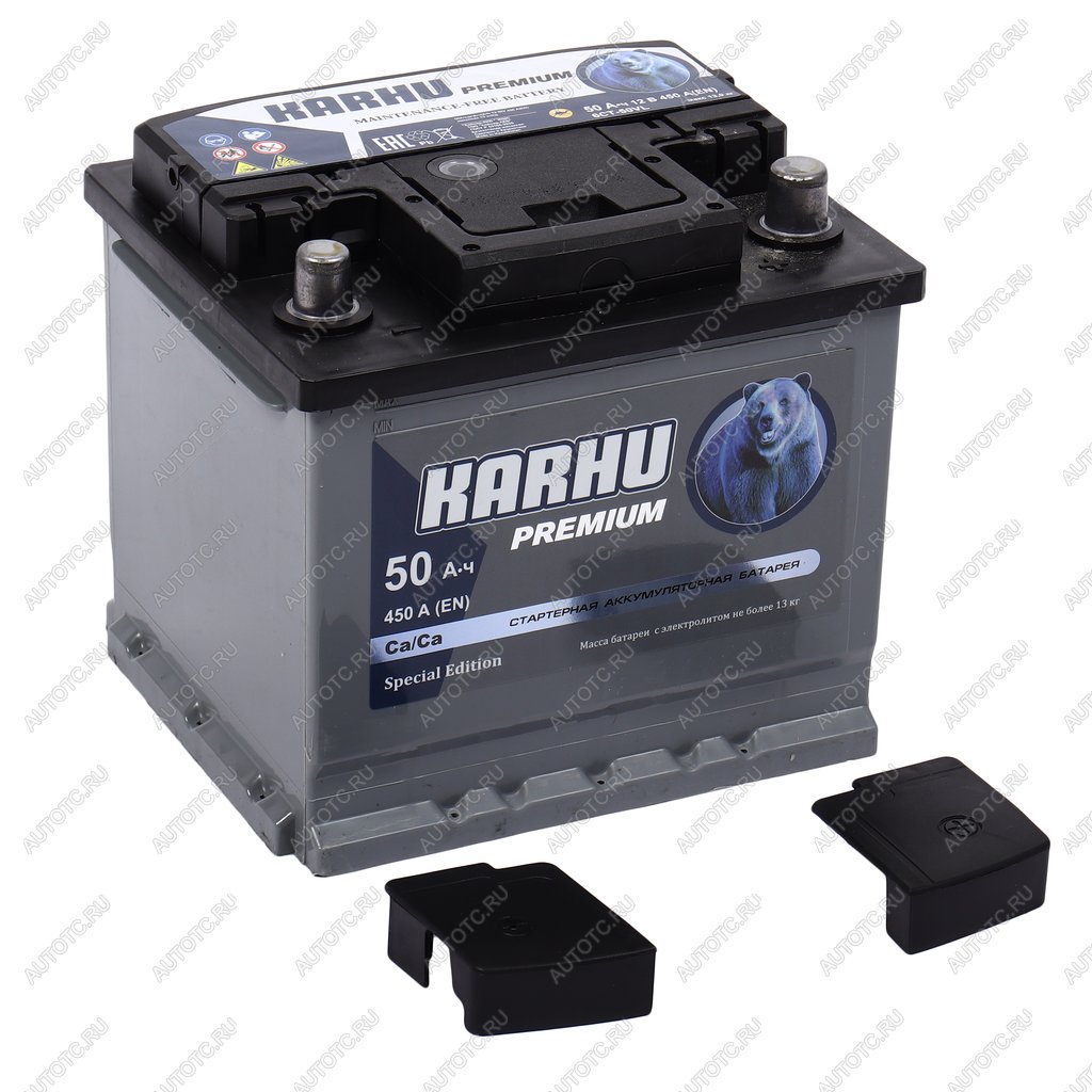 6 999 р. Аккумулятор KARHU Premium 50Ач обратная полярность KAINAR 6ст50(0)  с доставкой в г. Керчь