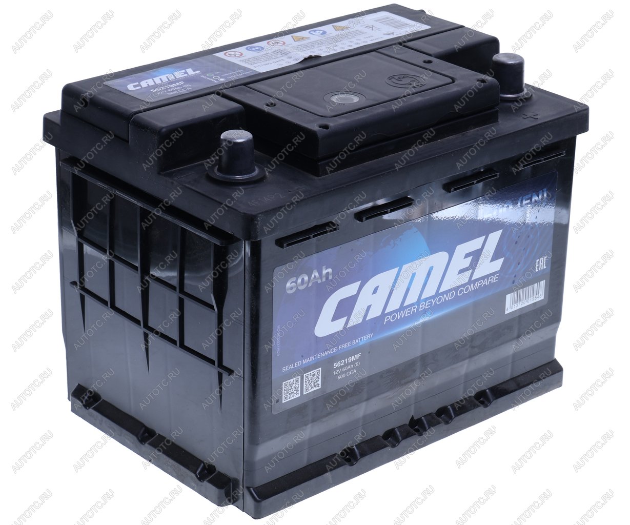 7 949 р. Аккумулятор CAMEL 60Ач обратная полярность CAMEL 6ст60(0) l2  с доставкой в г. Керчь