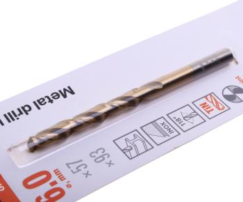 100 р. Сверло по металлу 6.0х93мм HSS Titanium GEPARD GEPARD gp1360-093  с доставкой в г. Керчь. Увеличить фотографию 3
