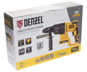 14 799 р. Перфоратор аккумуляторный 18.0В 3.0Ач Li-Ion DENZEL DENZEL 26702  с доставкой в г. Керчь. Увеличить фотографию 5
