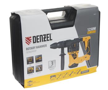 14 949 р. Перфоратор сетевой 1250Вт 5.0Дж SDS-plus DENZEL DENZEL 26612  с доставкой в г. Керчь. Увеличить фотографию 9