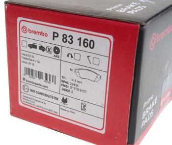 3 399 р. Колодки тормозные LEXUS RX200,RX350 (15-) задние (4шт.) BREMBO BREMBO p83160  с доставкой в г. Керчь. Увеличить фотографию 4