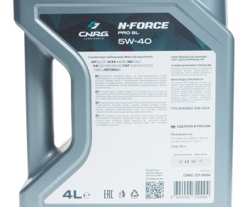 1 639 р. Масло моторное N-Force Pro SL SLCFA3B4 5W40 псинт.4л CNRG CNRG cnrg-257-0004  с доставкой в г. Керчь. Увеличить фотографию 3