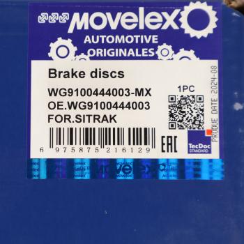14 999 р. Диск тормозной SITRAK передний MOVELEX MOVELEX wg9100444003-mx  с доставкой в г. Керчь. Увеличить фотографию 5