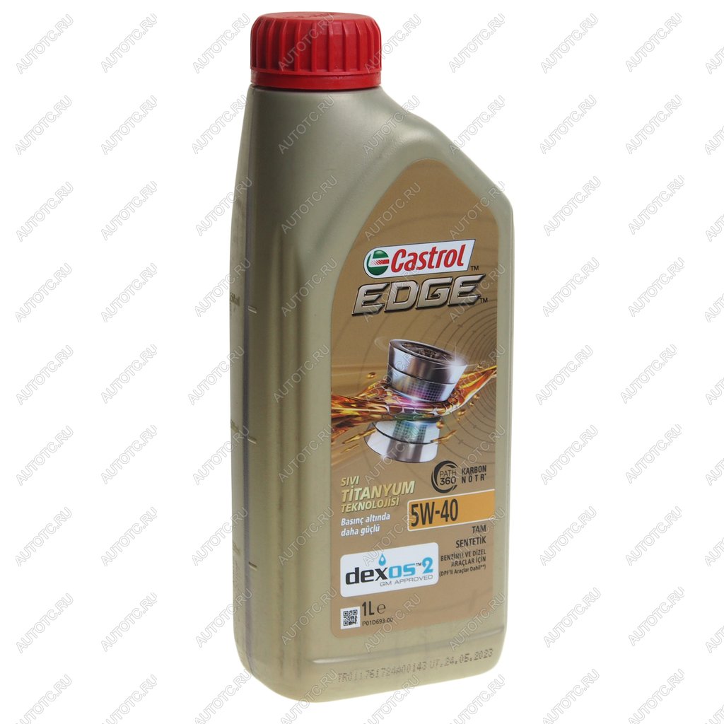 1 569 р. Масло моторное EDGE TITANIUM dexos2 5W40 C3SNCF синт.1л CASTROL CASTROL 15e696  с доставкой в г. Керчь