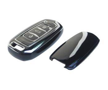 299 р. Чехол для брелока GEELY Atlas Pro,Emgrand GC9,Golden Hawk,GX7,Vision X6,GL Borui черный TORINO TORINO tpu-geely-58  с доставкой в г. Керчь. Увеличить фотографию 1