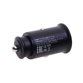 879 р. Устройство зарядное в прикуриватель 1USB + 1 Type C 12V TFN TFN tfn-ccrpd30w01  с доставкой в г. Керчь. Увеличить фотографию 2