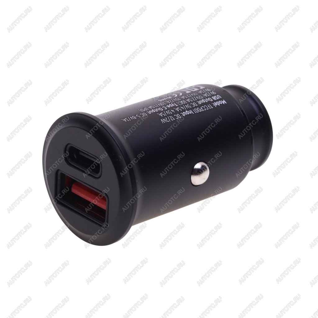 879 р. Устройство зарядное в прикуриватель 1USB + 1 Type C 12V TFN TFN tfn-ccrpd30w01  с доставкой в г. Керчь