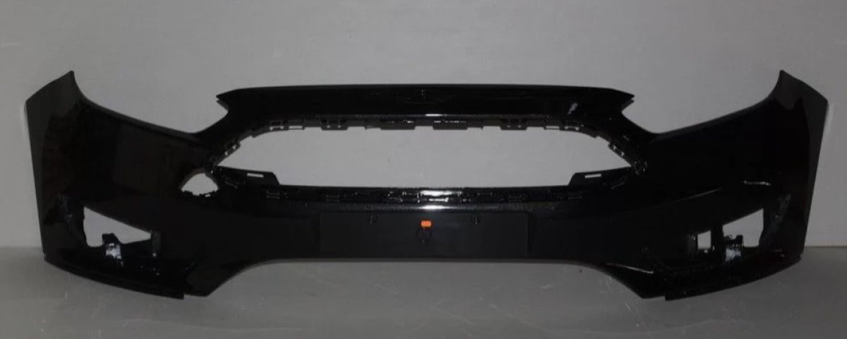 7 449 р. Бампер передний DAR Ford Focus 3 хэтчбэк рестайлинг (2014-2019) (Черная Пантера (Panter Black JAYC, 2851))  с доставкой в г. Керчь