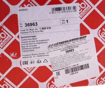 3 399 р. Сайлентблок FORD Mondeo (07-),S-Max рычага переднего задний левый FEBI FEBI 36963  с доставкой в г. Керчь. Увеличить фотографию 4