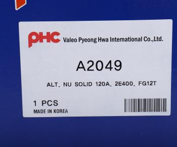23 999 р. Генератор HYUNDAI Elantra (16-),ix35 (13-) KIA Sportage (14-) (120A,13.5V) VALEO PHC VALEO PHC a2049 VALEO PHC a2049  с доставкой в г. Керчь. Увеличить фотографию 5