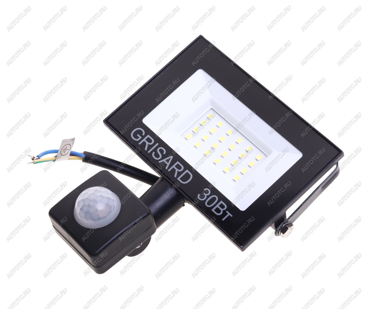 1 099 р. Светильник светодиодный 220V 30W 6500K с датчиком движения черный GRISARD ELECTRIC GRISARD ELECTRIC gre-004-0017 GRISARD ELECTRIC gre-004-0017  с доставкой в г. Керчь