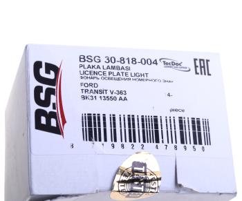 1 699 р. Фонарь освещения знака номерного FORD Transit BSG BSG bsg30818004 BSG bsg30818004  с доставкой в г. Керчь. Увеличить фотографию 4