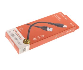 87 р. Кабель iPhone (5-) 1м BOROFONE BOROFONE bx51 черный BOROFONE bx51 черный  с доставкой в г. Керчь. Увеличить фотографию 3
