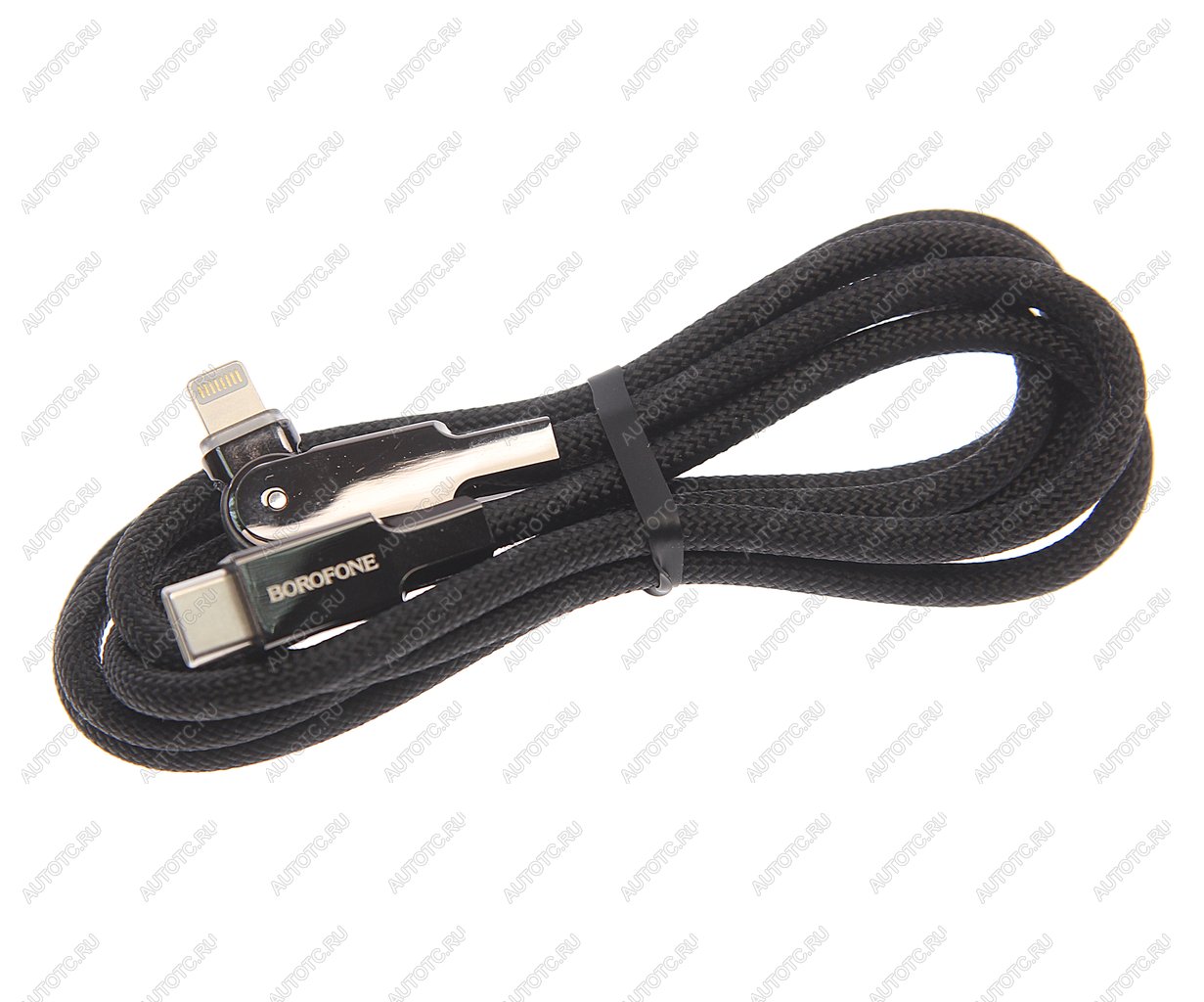 379 р. Кабель iPhone (5-)-USB Type C 1.2м BOROFONE BOROFONE bu41 black  с доставкой в г. Керчь