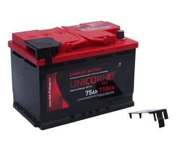 10 199 р. Аккумулятор UNICORN Red EFB 75Ач обратная полярность UNICORN 6ст75(0)  с доставкой в г. Керчь. Увеличить фотографию 2