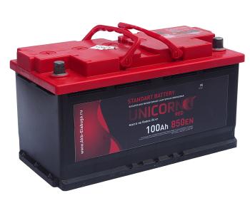 14 299 р. Аккумулятор UNICORN Red EFB 100Ач обратная полярность UNICORN 6ст100(0)  с доставкой в г. Керчь. Увеличить фотографию 2