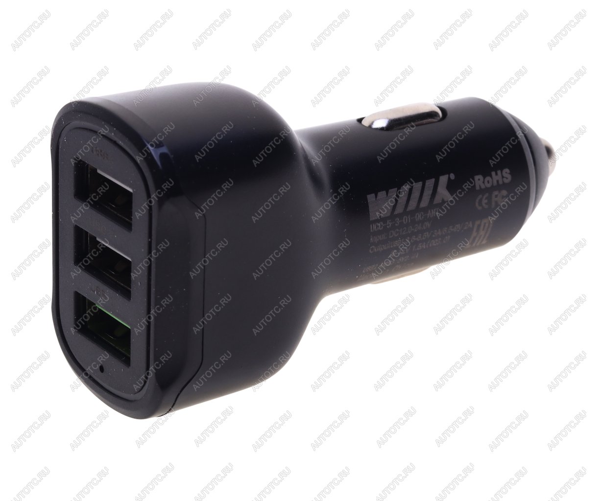 459 р. Устройство зарядное в прикуриватель 3USB 12V WIIIX WIIIX ucc-5-3-01-qc-ant  с доставкой в г. Керчь