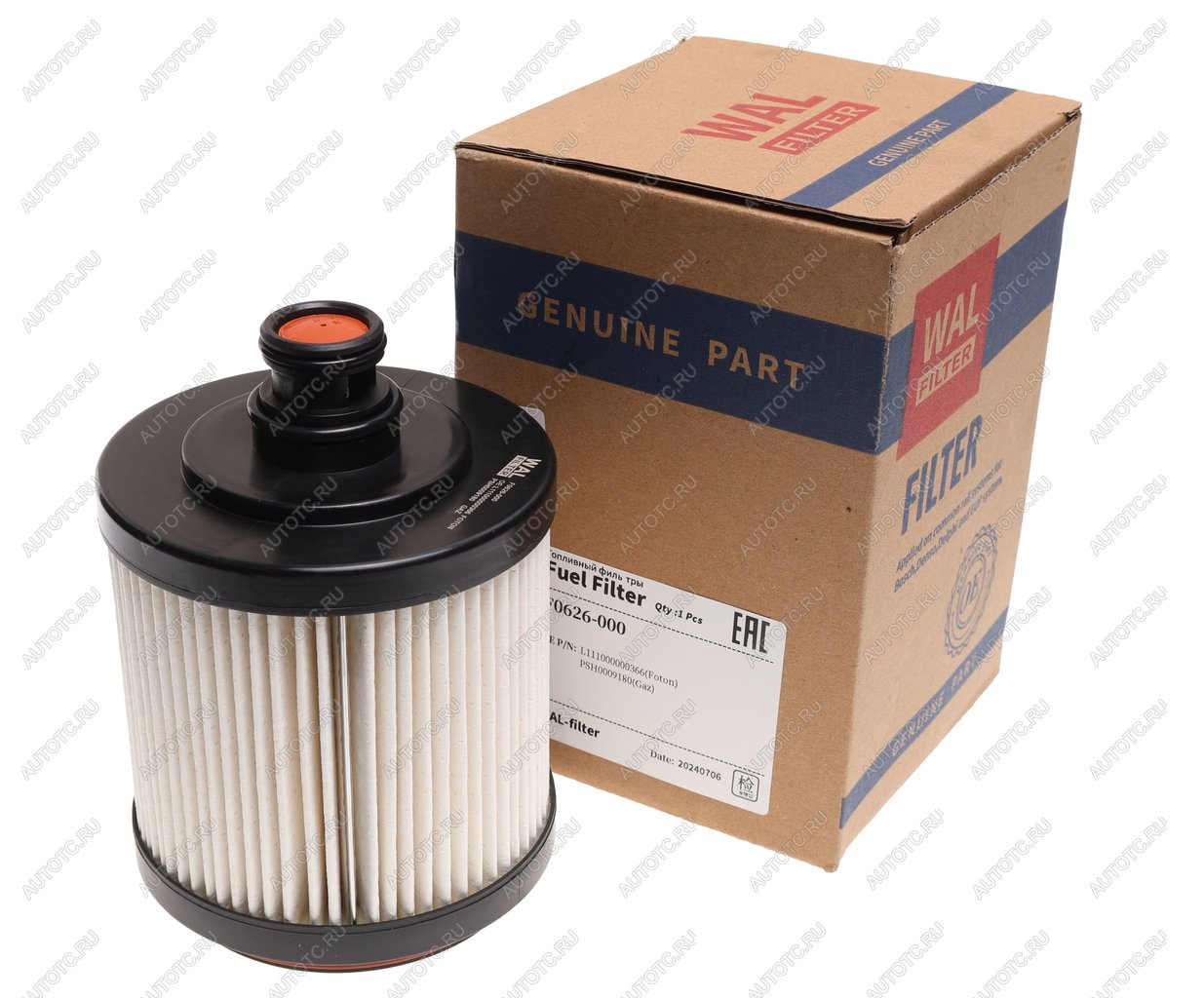 2 199 р. Фильтр топливный ГАЗель Next,NN дв.G21A (элемент) WAL FILTER WAL FILTER рsн0009180  с доставкой в г. Керчь