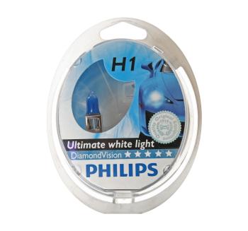 2 259 р. Лампа 12V H1 55W P14.5s бокс (2шт.) Diamond Vision PHILIPS PHILIPS 12258dvs2  с доставкой в г. Керчь. Увеличить фотографию 1