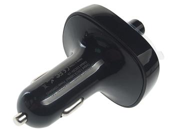 1 259 р. Устройство зарядное в прикуриватель с трансмиттером (bluetooth,hands free) черное XO XO bcc02 black  с доставкой в г. Керчь. Увеличить фотографию 2