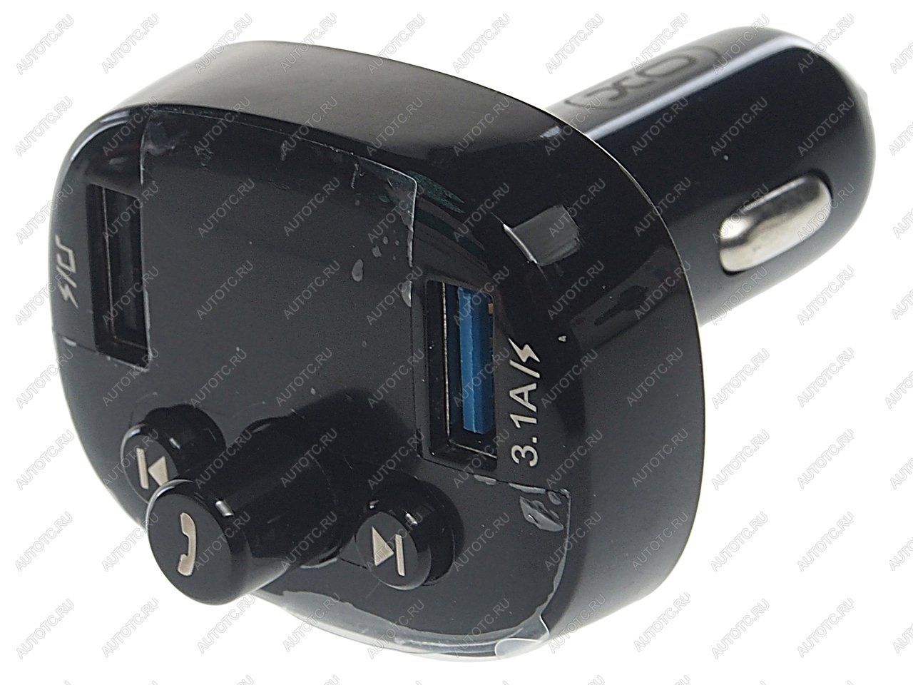 1 259 р. Устройство зарядное в прикуриватель с трансмиттером (bluetooth,hands free) черное XO XO bcc02 black  с доставкой в г. Керчь