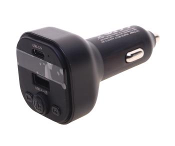 879 р. Устройство зарядное в прикуриватель с трансмиттером (bluetooth,hands free) XO XO bcc18 black  с доставкой в г. Керчь. Увеличить фотографию 1