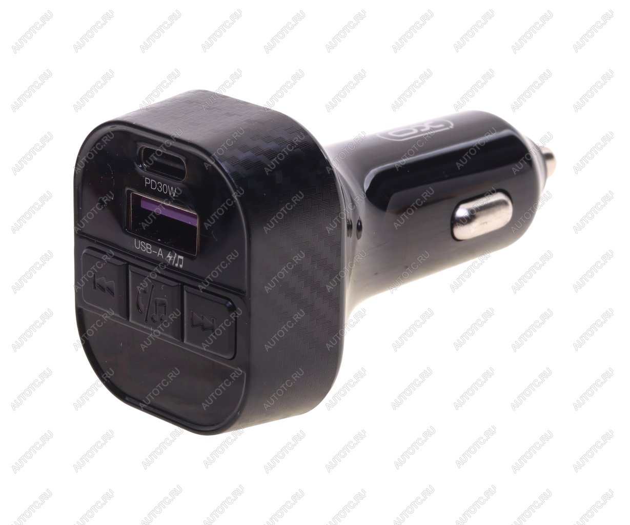 1 039 р. Устройство зарядное в прикуриватель с трансмиттером (bluetooth,hands free) XO XO bcc17 black  с доставкой в г. Керчь