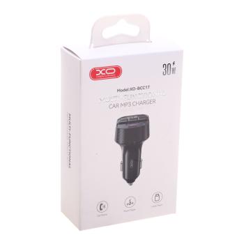 1 039 р. Устройство зарядное в прикуриватель с трансмиттером (bluetooth,hands free) XO XO bcc17 black  с доставкой в г. Керчь. Увеличить фотографию 4