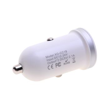299 р. Устройство зарядное в прикуриватель 2USB 12V XO XO cc18 white  с доставкой в г. Керчь. Увеличить фотографию 2