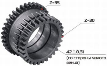 7 399 р. Шестерня КПП МТЗ понижающего редуктора РУП МЗШ МЗШ 70-1721041  с доставкой в г. Керчь. Увеличить фотографию 1