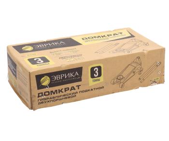 10 999 р. Домкрат подкатной 3т 140-460мм двухпоршневой ЭВРИКА ЭВРИКА er-81020  с доставкой в г. Керчь. Увеличить фотографию 3