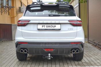 12 999 р. Фаркоп под съемный квадрат Petroil Tuning Geely Coolray SX11 рестайлинг (2023-2025)  с доставкой в г. Керчь. Увеличить фотографию 2
