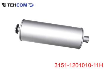 6 949 р. Глушитель УАЗ-3151,3741 НО нержавеющая сталь ТЕХКОМ ТЕХКОМ 3151-1201010-11н  с доставкой в г. Керчь. Увеличить фотографию 1