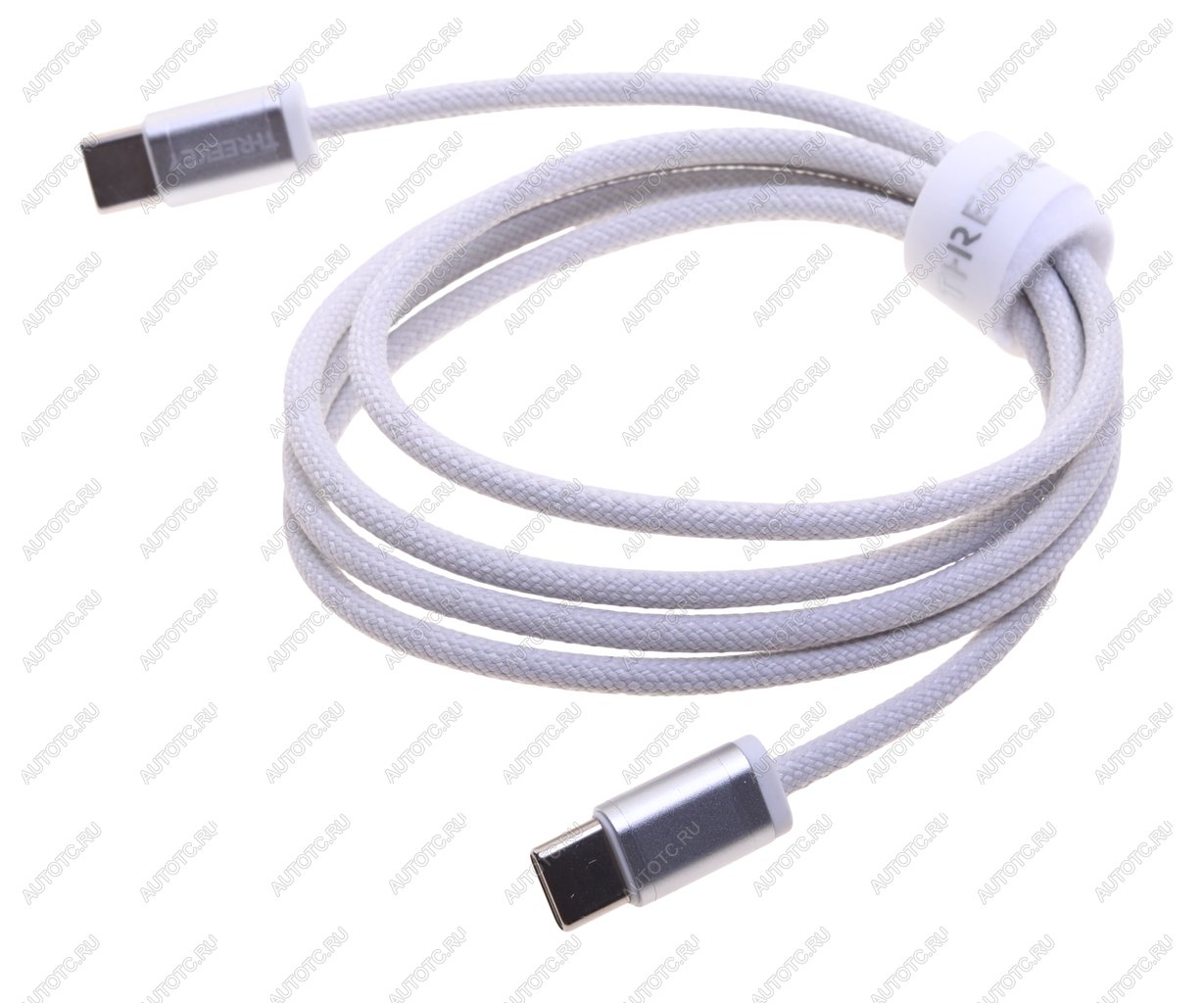 529 р. Кабель USB Type C-USB Type C 1м THREEKEY THREEKEY tk-nb07 60w white  с доставкой в г. Керчь