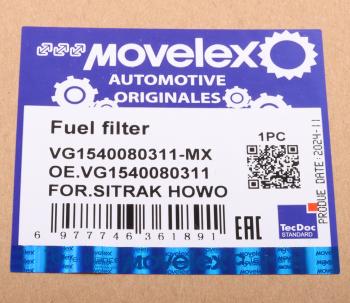 1 079 р. Фильтр топливный SITRAK HOWO грубой очистки PreLine 420 MOVELEX MOVELEX vg1540080311-mx  с доставкой в г. Керчь. Увеличить фотографию 9