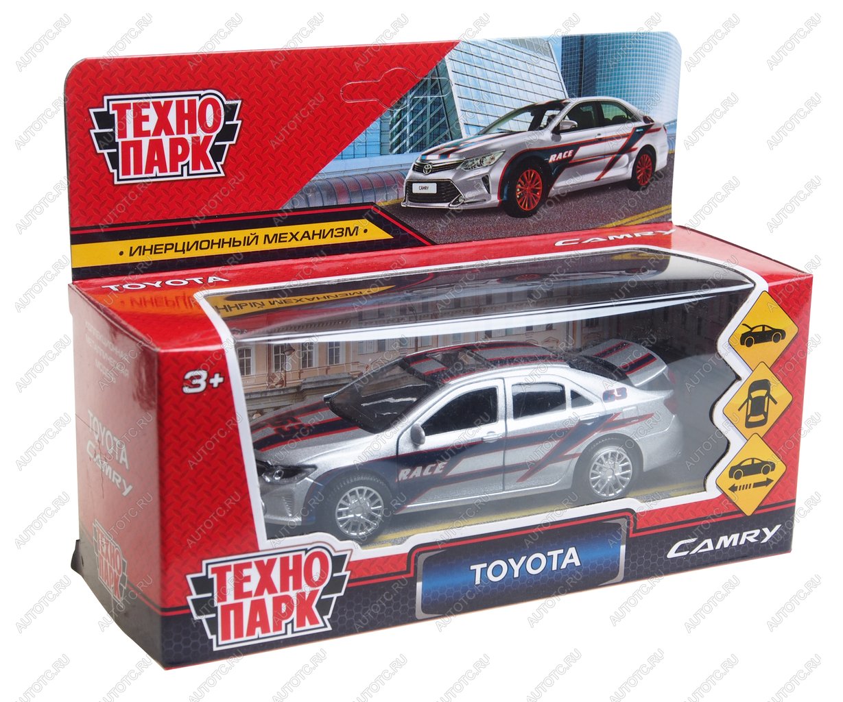 1 179 р. Модель автомобиля TOYOTA Camry металлическая 1:43 ТЕХНОПАРК ТЕХНОПАРК camry-s  с доставкой в г. Керчь