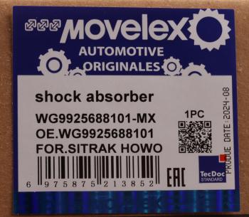 3 999 р. Амортизатор SITRAK HOWO задний MOVELEX MOVELEX wg9925688101-mx  с доставкой в г. Керчь. Увеличить фотографию 8