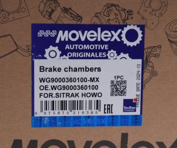 1 429 р. Камера тормоза SITRAK HOWO SHAANXI SHACMAN переднего левая MOVELEX MOVELEX wg9000360100-mx  с доставкой в г. Керчь. Увеличить фотографию 4