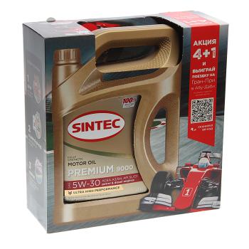 2 669 р. Масло моторное PREMIUM 9000 A3B4 5W30 синт.4+1л SINTEC SINTEC 600228  с доставкой в г. Керчь. Увеличить фотографию 3
