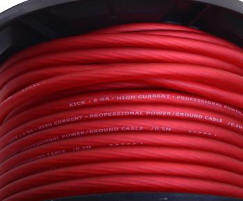 7 999 р. Кабель силовой 6Ga (13мм) 50м бухта красный KICX KICX pcc 650rs бухта 50м.  с доставкой в г. Керчь. Увеличить фотографию 2