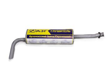 Глушитель ГАЗ-3302,3221 дв.CUMMINS 2.8,УМЗ-4216 ЕВРО-4 выход боковой усиленный АЗГ АЗГ 3221-1201008-51