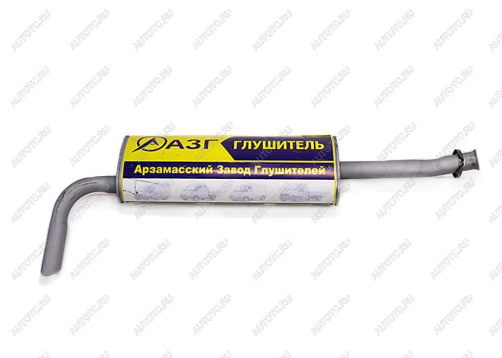 5 549 р. Глушитель ГАЗ-3302,3221 дв.CUMMINS 2.8,УМЗ-4216 ЕВРО-4 выход боковой усиленный АЗГ АЗГ 3221-1201008-51  с доставкой в г. Керчь
