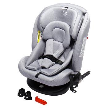 Автокресло детское 0-36кг (0+I-ll-IlI) 0-12лет светло-серое трансформер Isofix Boss SMART TRAVEL SMART TRAVEL kres3894