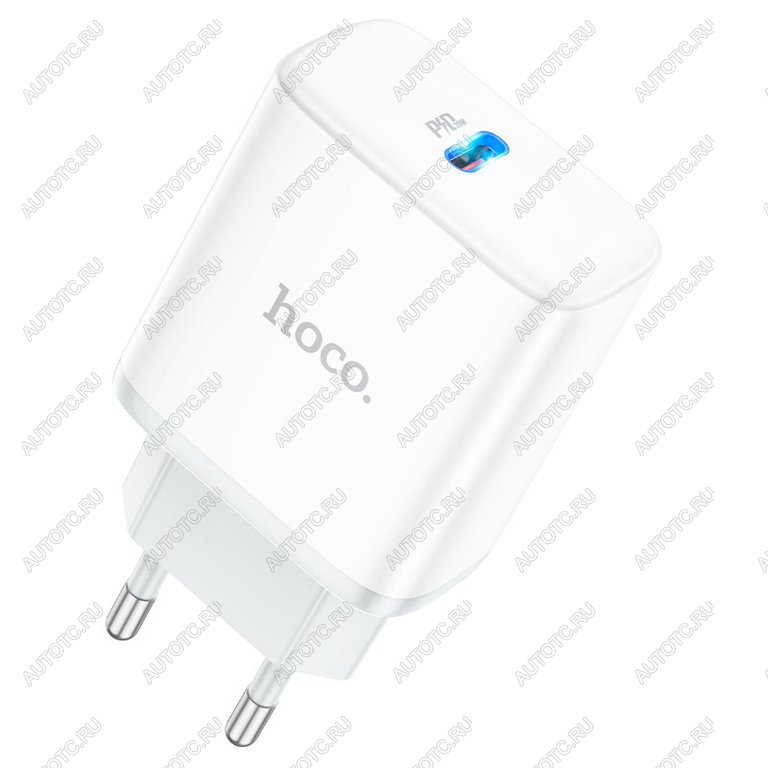 379 р. Устройство зарядное в розетку 1USB Type C HOCO HOCO c104a white  с доставкой в г. Керчь