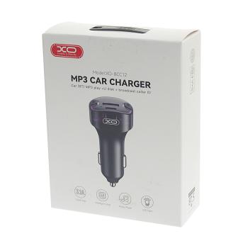 1 049 р. Устройство зарядное в прикуриватель с трансмиттером (bluetooth,hands free) черное XO XO bcc12 black  с доставкой в г. Керчь. Увеличить фотографию 3